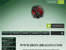 Tablet Screenshot of iron-dragon.com